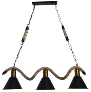 Teempeest Rope Pendant Light - Three E27 Base Sockets
