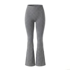 Women's High-Waisted Ribbed Flare Yoga Pants