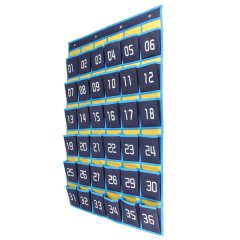 36 Numbered Pockets Chart Cell Phone Hanging Organizer Hanging Storage Bag