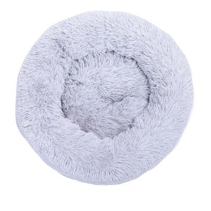 Pet Bed Plush 50cm Light Grey Dog