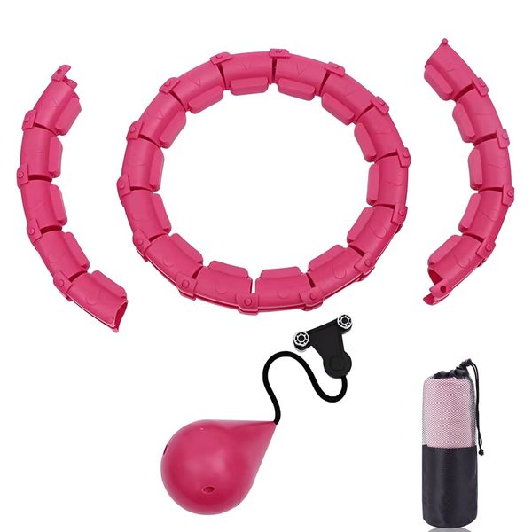 Hula Hoop Smart Adjustable Aerobic Fitness Bring Sand and Microfiber Towels