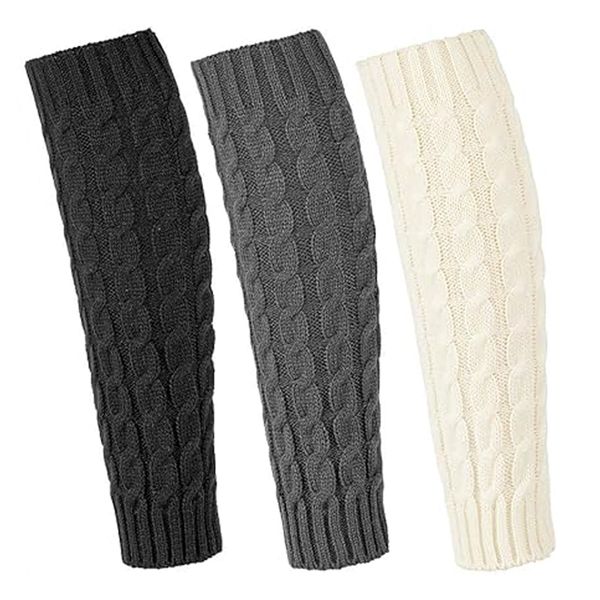 Leg Warmers Women's Fashion Knitted Crochet Long Boot Socks