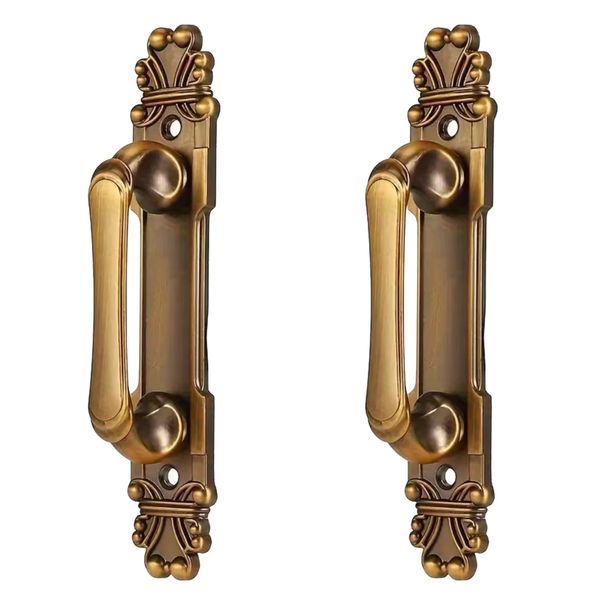 Tool Antique Vintage European Door Pulls Set Of 2 -16.5cm