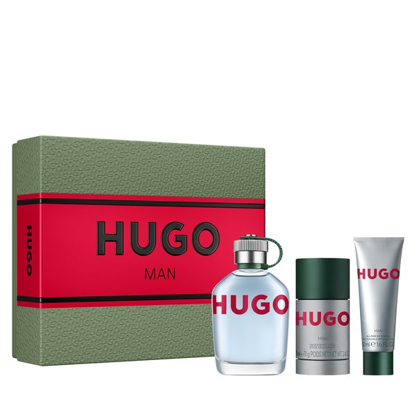 HUGO Man Eau de Toilette- 3 Piece Gift Set