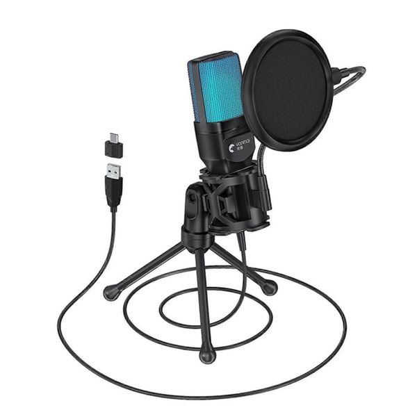SF-777 Desktop USB Microphone Condenser Microphone with Folding Tripod