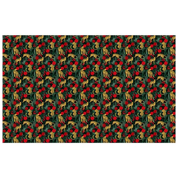 Leopard in the Jungle Rectangle Tablecloth