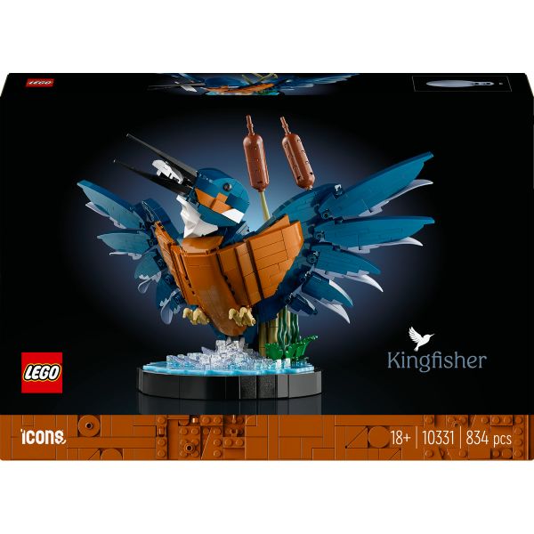 LEGO® Icons Kingfisher Bird 10331 Building Blocks Toy Set (834 Pieces)