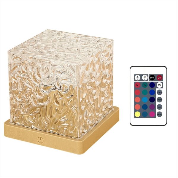 Usb Crystal Lamp Water Ripple Projector Night Compatible with Universal