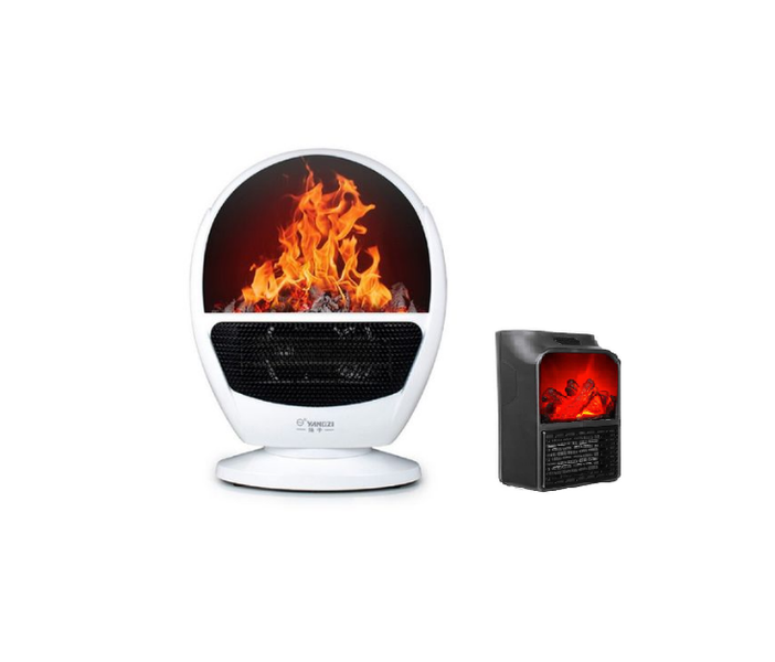 Big Flame Heater With Fan Function &amp; 1000W Portable Flame Heater - Combo