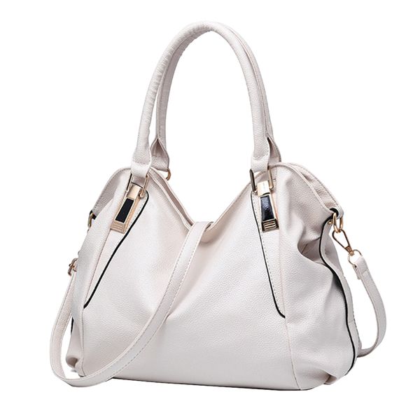 Women's Fashion Soft Leather Satchel Handbag Shoulder Bag - Wine Red