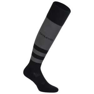 Offload Adult Rugby High-Cut Socks R500 - Black/Grey