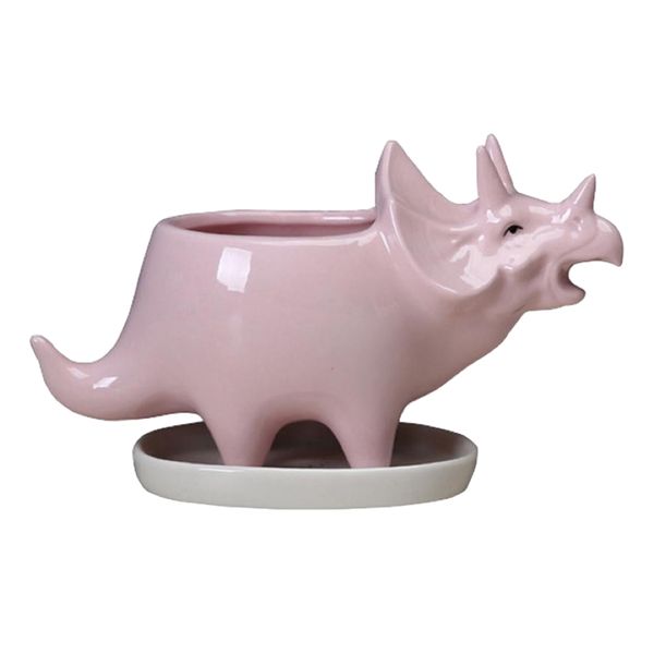 Garden Decor Succulent Ceramic Wonderful Creative Dinosaur Pot Plant Vase