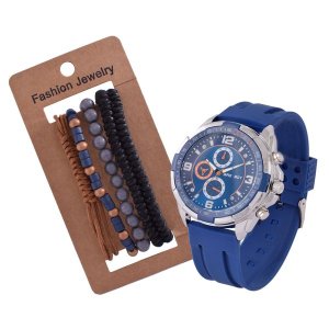 Bad Boy Racer Watch &amp; Bracelet Set