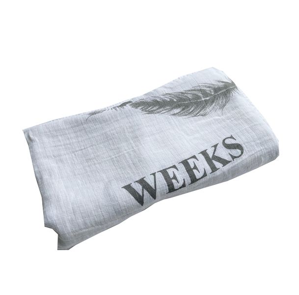 100% Cotton Milestone Baby Blanket