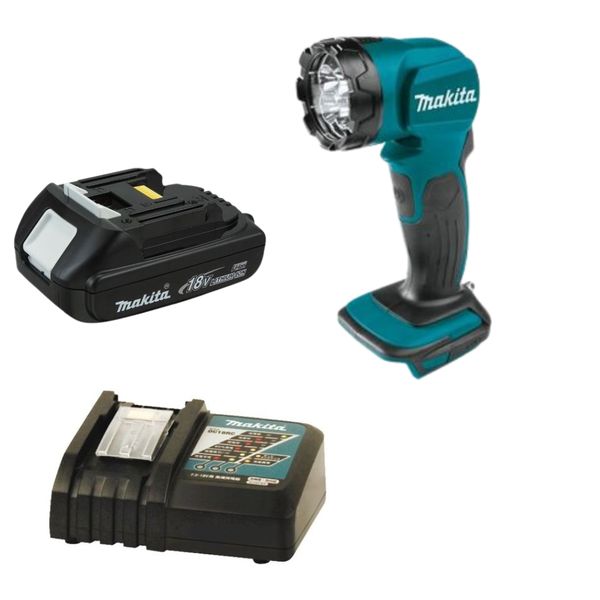 MAKITA Cordless LED Flashlight 18V (DML815) with 1.5Ah Battery &amp; Charger