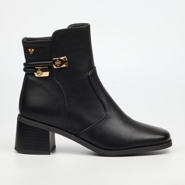 Butterfly Feet Nikah 2 Women Faux Leather Ankle Boots - Black