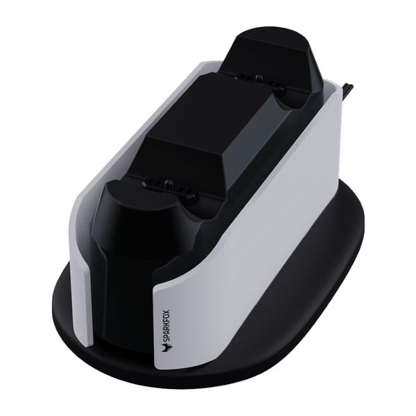 Sparkfox Dual Charging Dock for PlayStation 5 - White/Black