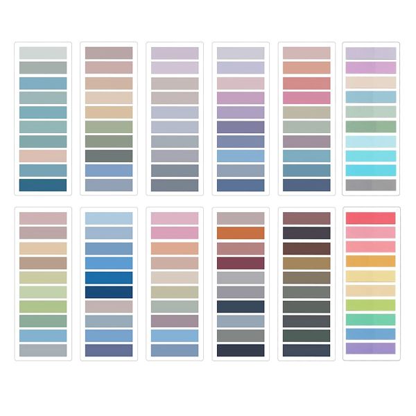 Page Markers,Colored Writable and Repositionable Book Flags Strip Index