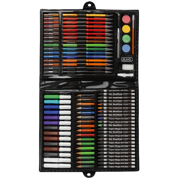 168-Piece Art Supply Set - Creative Drawing &amp; Painting Kit in Carry Case
