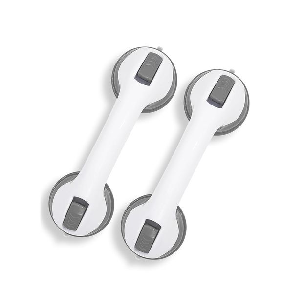 2 Piece Bathroom Anti Fall Handrail Suction Cup Door Handle Pull