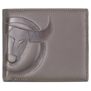 Bullcaptain Hawkeye RFID Blocking Men's Bifold Genuine Leather Wallet Khaki