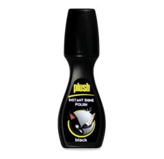Plush Instant Shine Shoe Polish Black 75ml