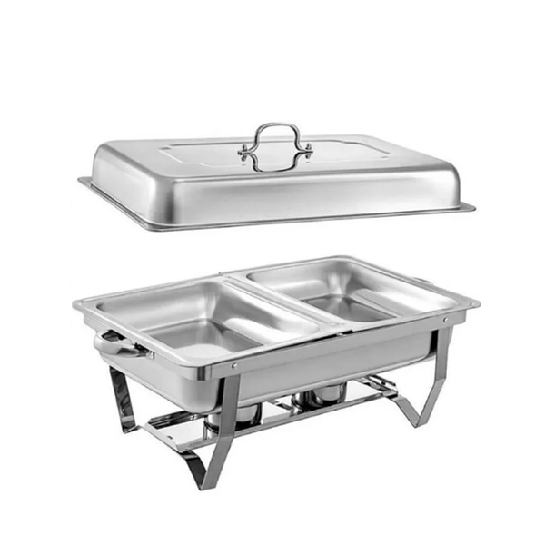 10-Litre Stainless Steel Double Bowl Food Warmer - IMP033