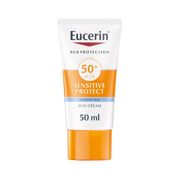 Eucerin Sun Cream Facial Sunscreen, Sensitive Protect, SPF 50+, 50ml