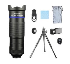 ABTOR Mobile Phone Lens, 36x Zoom, Universal Type, Black