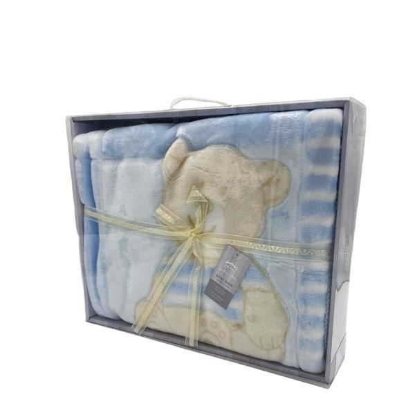 Mothers Choice Baby Mink Blanket - Soccer Bear