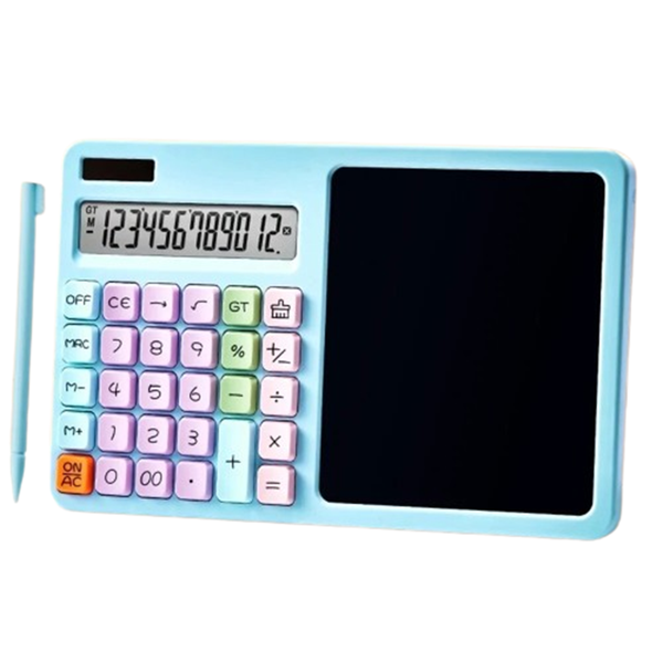 Calculator with Notepad, 12 Digits LCD Display Desktop Calculator
