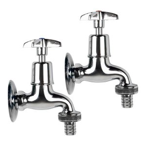 Bib Tap Hose - 1/2 Inch x 3/4 inch (2 Pack)