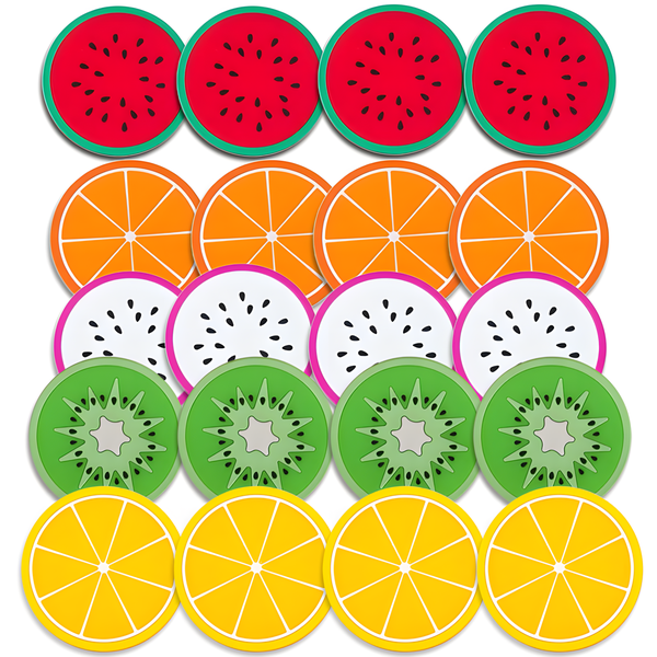 20 Piece Beverage Coasters Silicone Coasters Creative Coasters Placemats