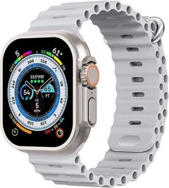 Z70 Ultra Max 2.1 inch TFT Screen Smart Watch + Wireless Charger - Silver
