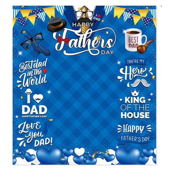 180x200Cm Father's Day Single Side Photo Backdrop
