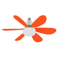 Ceiling Fans With Lights E27/26 Socket Screw In Ceiling Fan Orange A