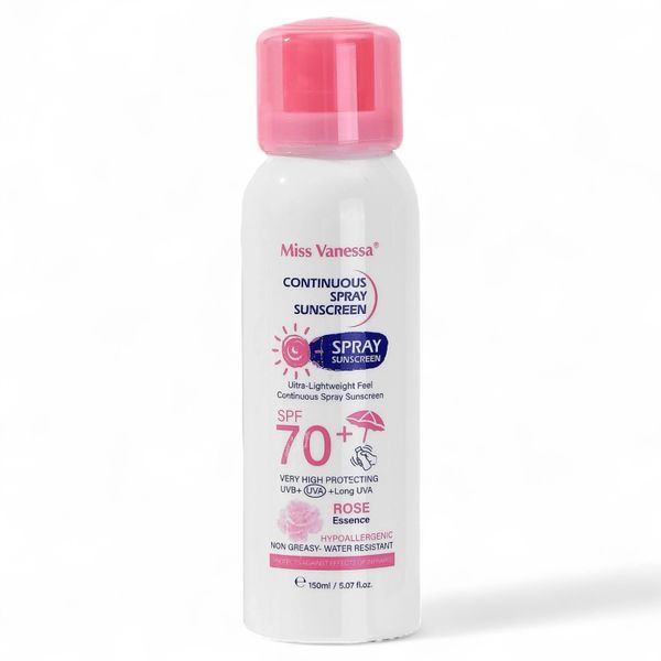Miss Vanessa Rose Continuous Spray Sunscreen SPF 70+