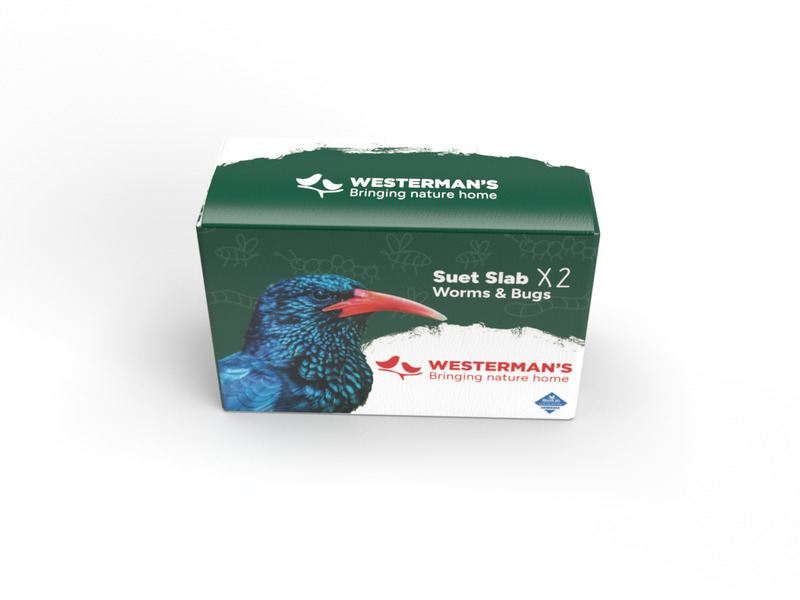 Westerman's Suet Slab Twin Pack- Worms &amp; Bugs Flavour