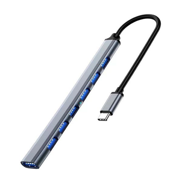 7-Port USB 3.0 Type-C Hub Expander Compatible with Laptop PC