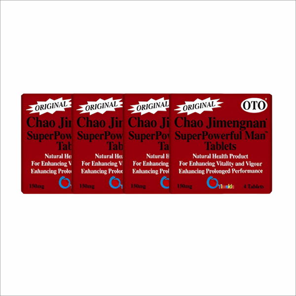4 Pack OTO Super Powerful Man (16 Tablets) | Stamina &amp; Erection Support