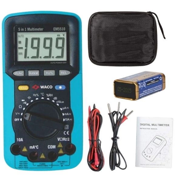 Waco - Digital Multimeter / Portable Digital Multimeter AC/DC Voltage