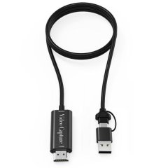 4K Video Capture HDMI TO USB 3.0/Type C 2 In 1 Video Capture 2 Meter Cable