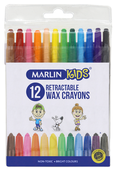 Marlin Kids 12 Retractable Crayons