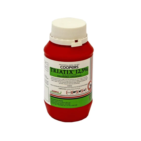 Coopers Triatix 12.5% Amitraz 12.5% Anti Parasitic Concentrate 1Litre