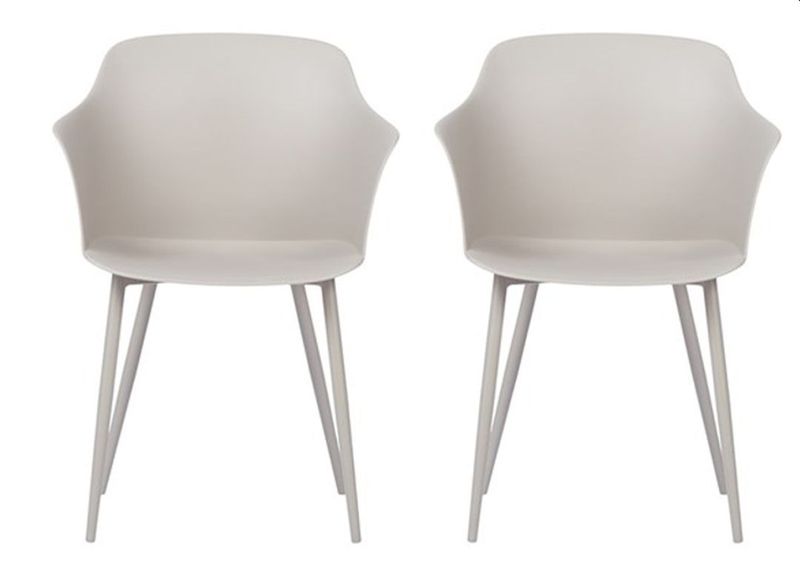 Envy - Outdoor Patio Chairs - 2 Pack - Grey