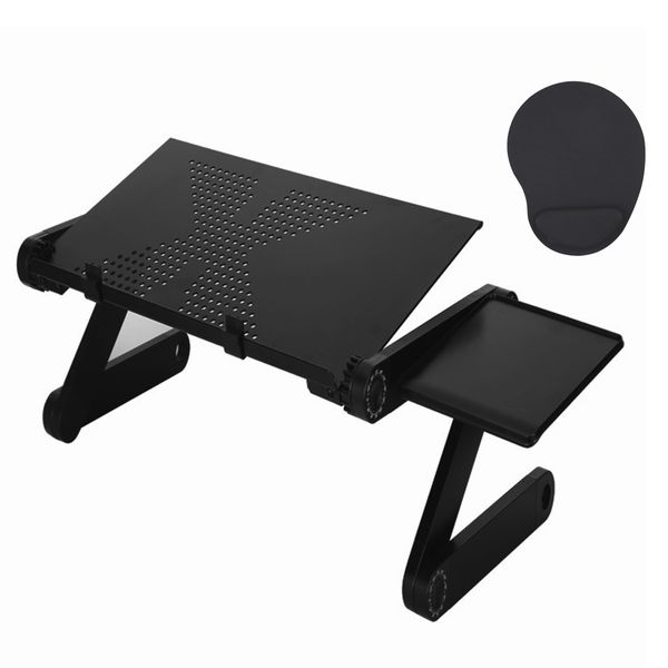 Portable Laptop Table Stand Adjustable Riser with Mouse Pad