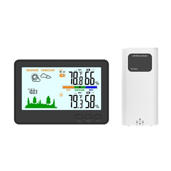 Indoor Outdoor Thermometer Hygrometer, Wireless Weather Station