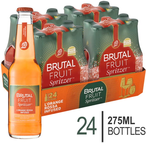 Brutal Fruit Spritzer L'Orange Rossa 24 x 275ml Bottles