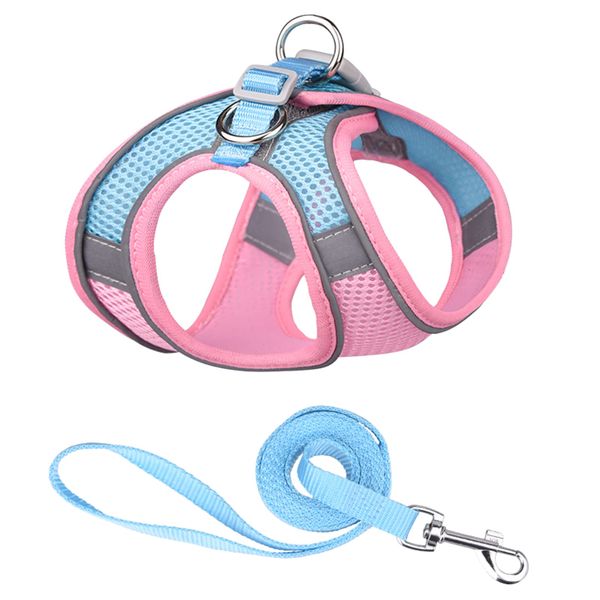Puppy Dog Vest Harness with Leash for Small Dogs Cats