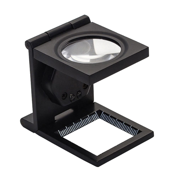 10X 28mm Foldable Zinc Loupe - Pocket Scale Magnifier for Jewelry/Sewing